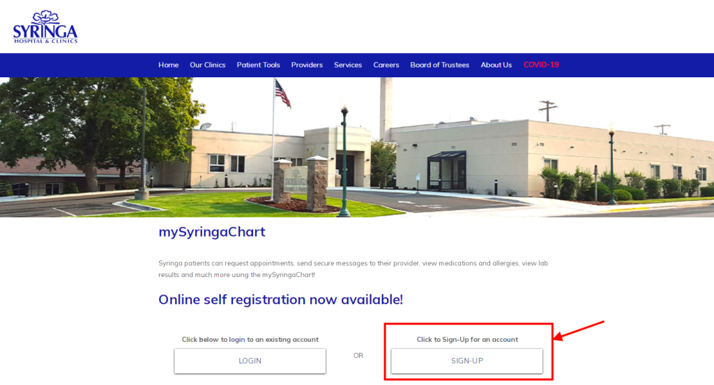 Syringa General Hospital Patient Portal