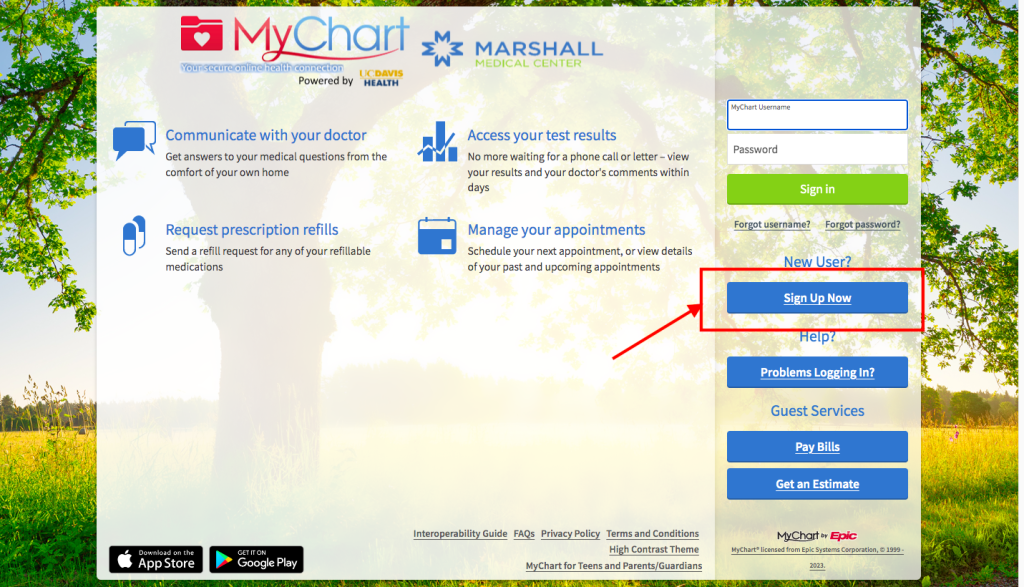Marshall Medical Centers Patient Portal