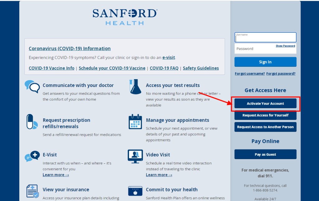 Sanford Sheldon Medical Center Patient Portal
