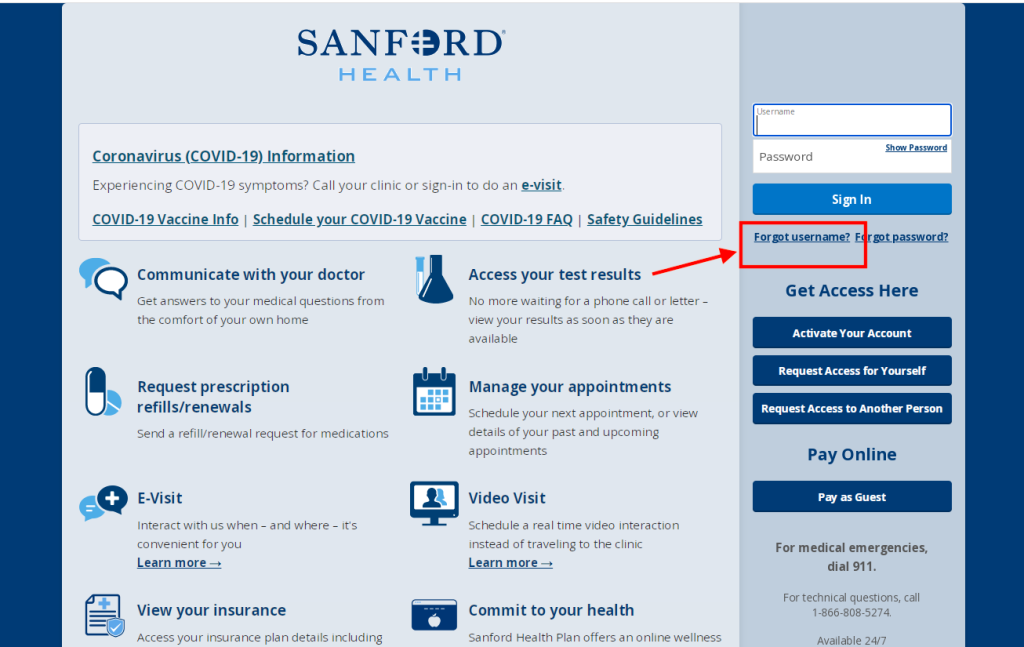 Sanford Sheldon Medical Center Patient Portal