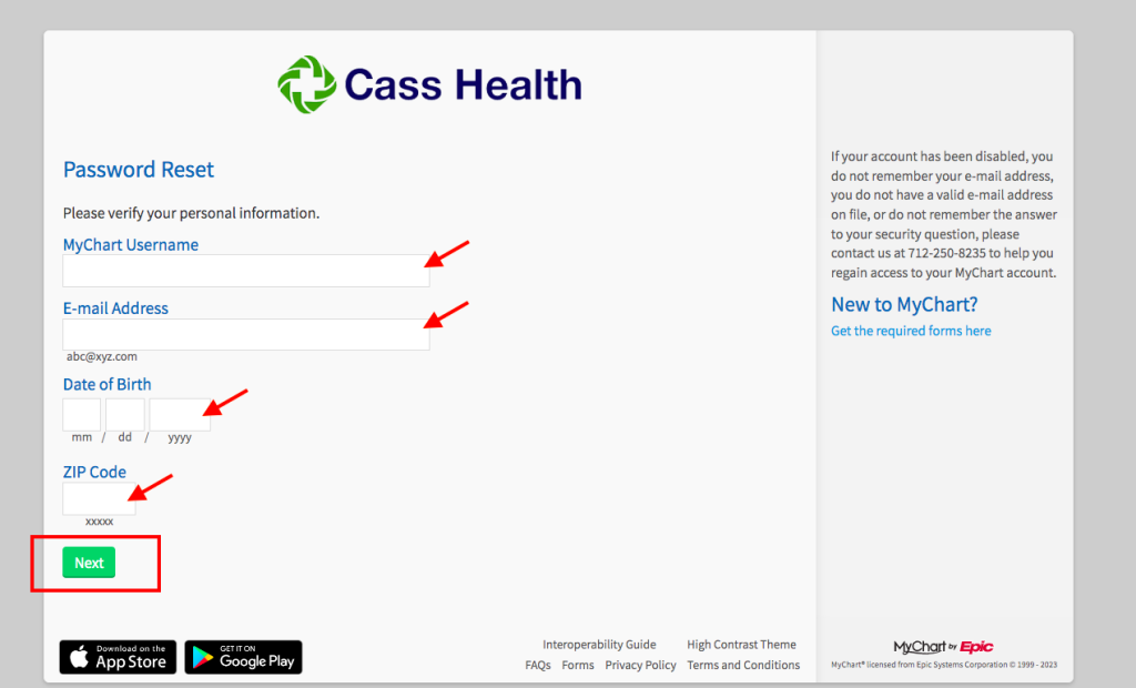 Cass County Memorial Hospital Patient Portal
