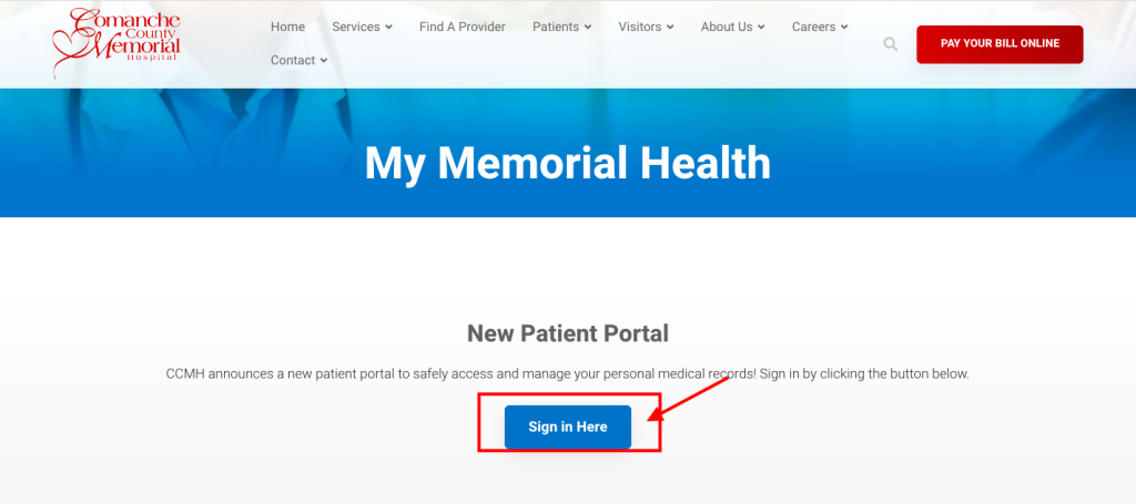 Comanche County Hospital Patient Portal