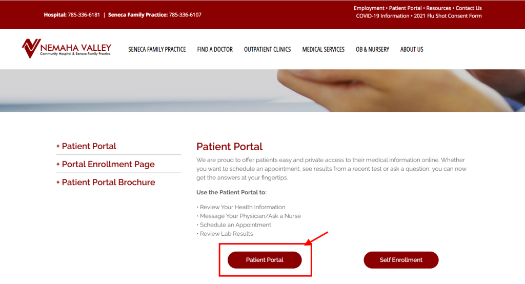 Nemaha Valley Community Hospital Patient Portal
