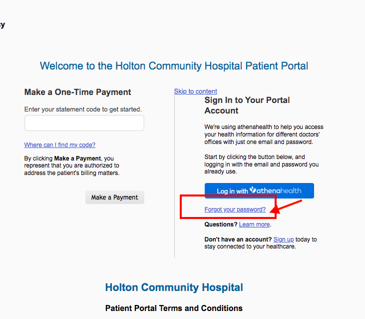 Holton Community Hospital Patient Portal