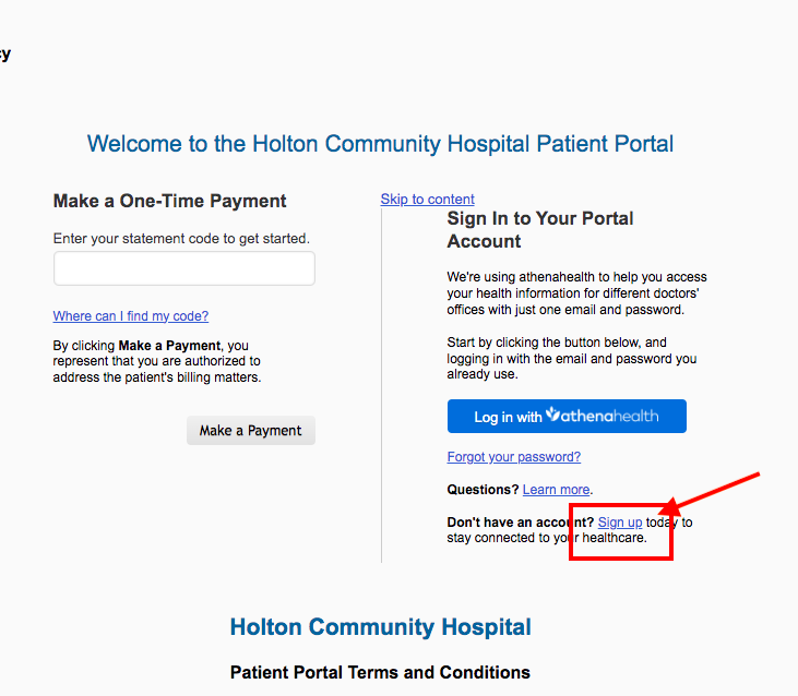 Holton Community Hospital Patient Portal