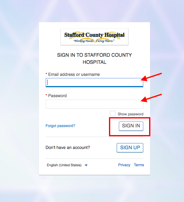 Stafford County Hospital Patient Portal