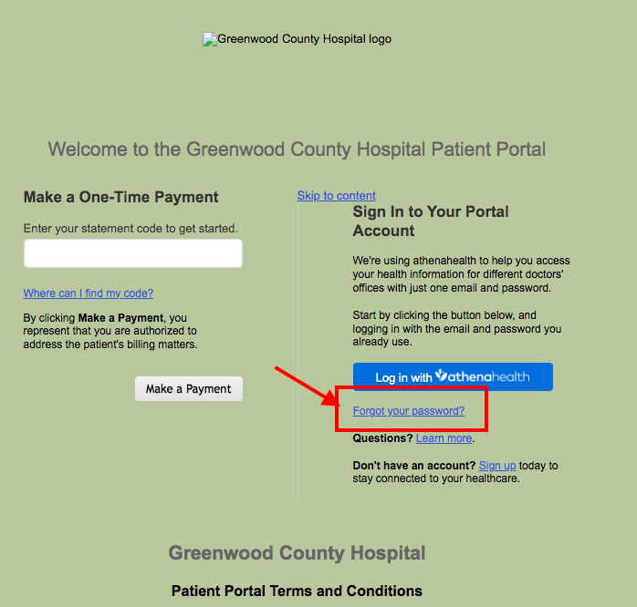 Greenwood County Hospital Patient Portal