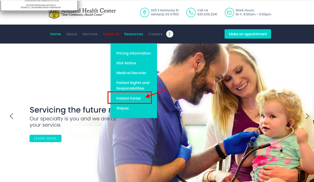 Ashland Health Center Patient Portal