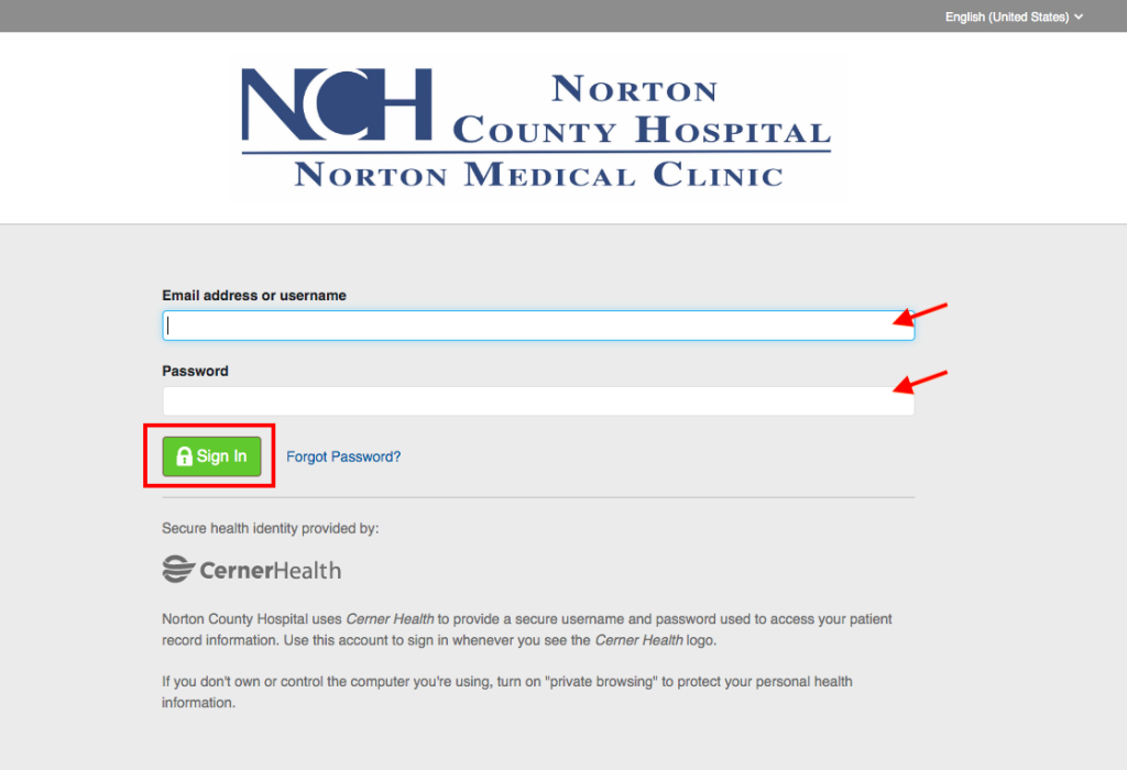Norton County Hospital Patient Portal