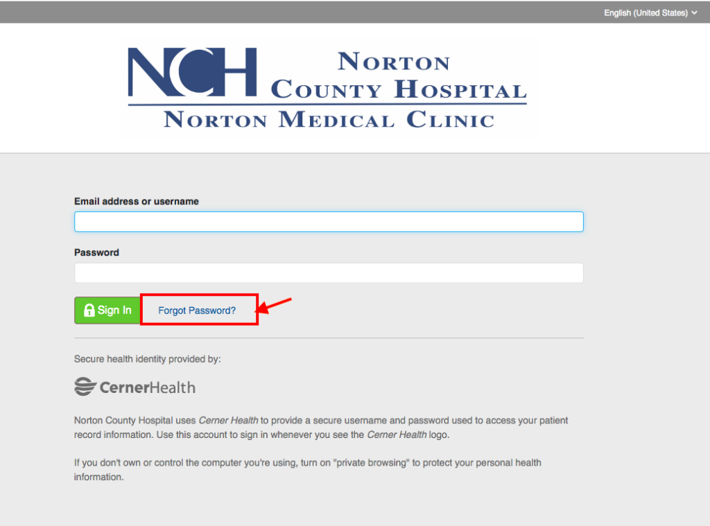 Norton County Hospital Patient Portal