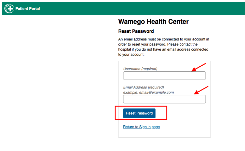 Wamego Health Center Patient Portal