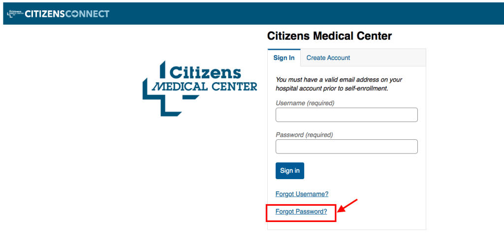 Citizens Medical Center Patient Portal