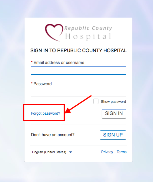 Republic County Hospital Patient Portal 
