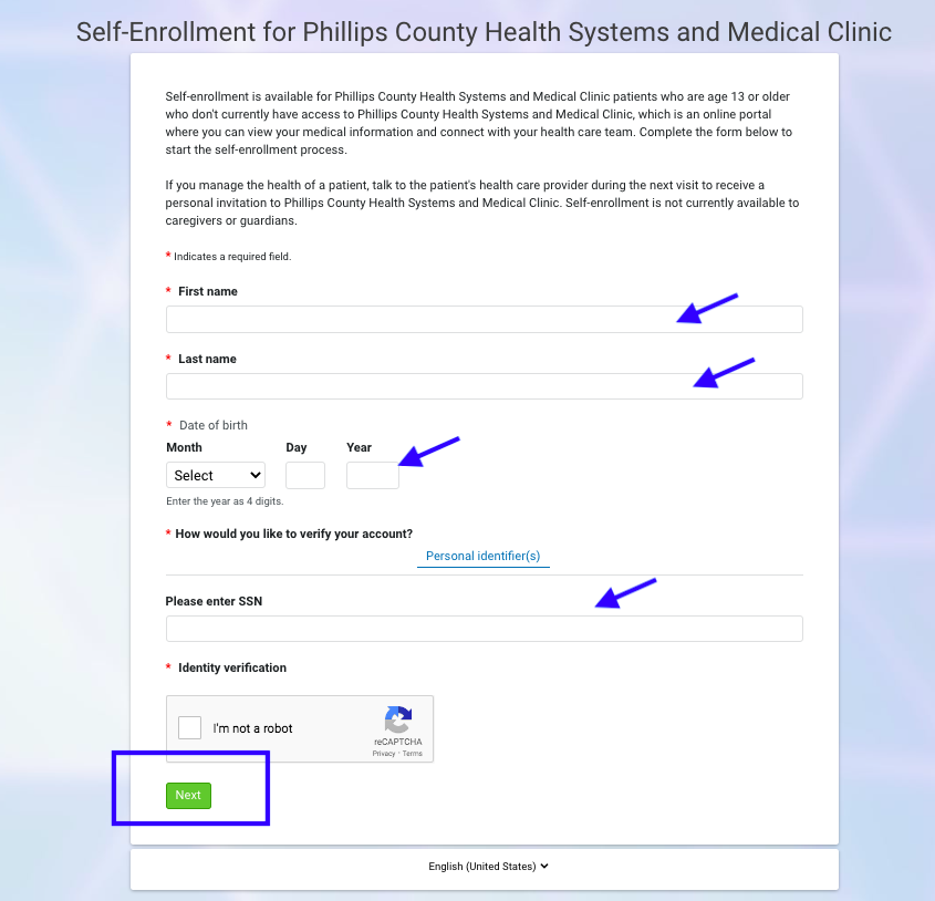 Phillips County Hospital Patient Portal