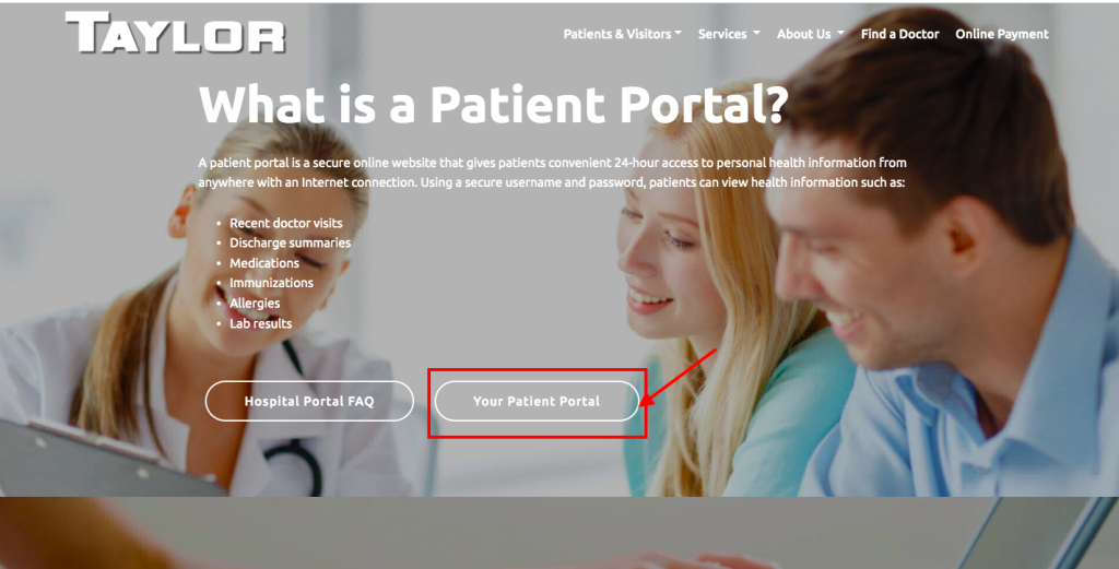 Taylor Regional Hospital Patient Portal