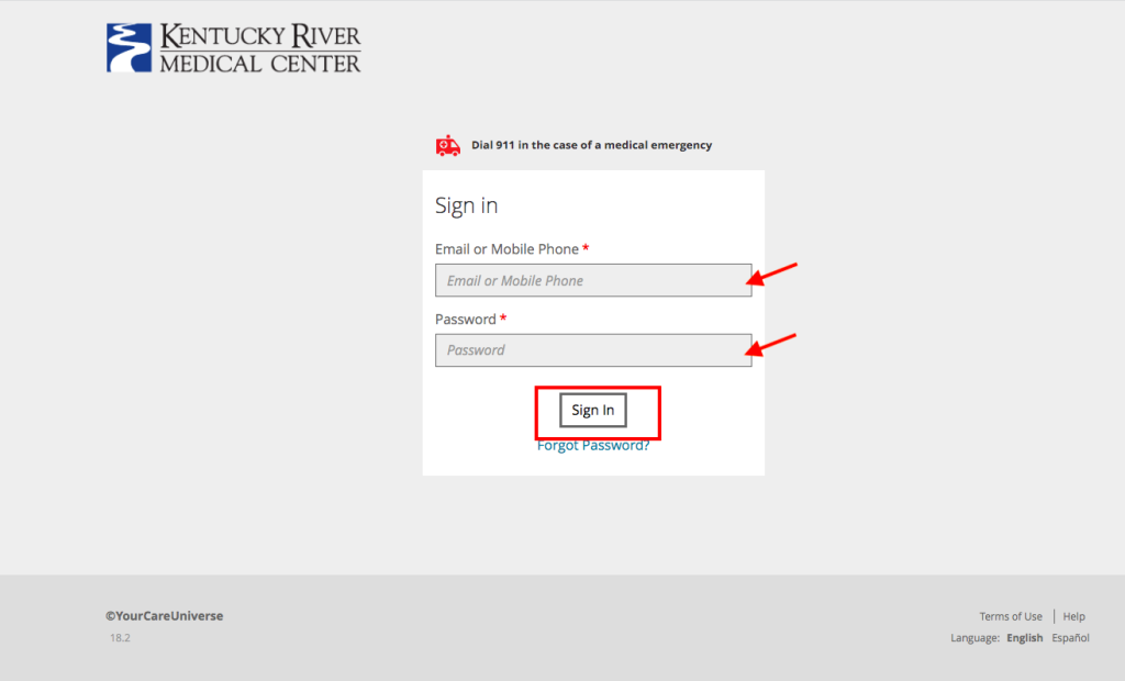 Kentucky River Medical Center Patient Portal