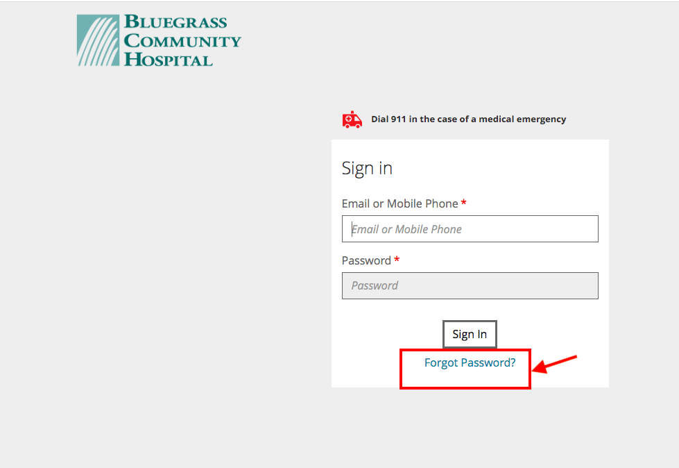 Bluegrass Community Hospital Patient Portal