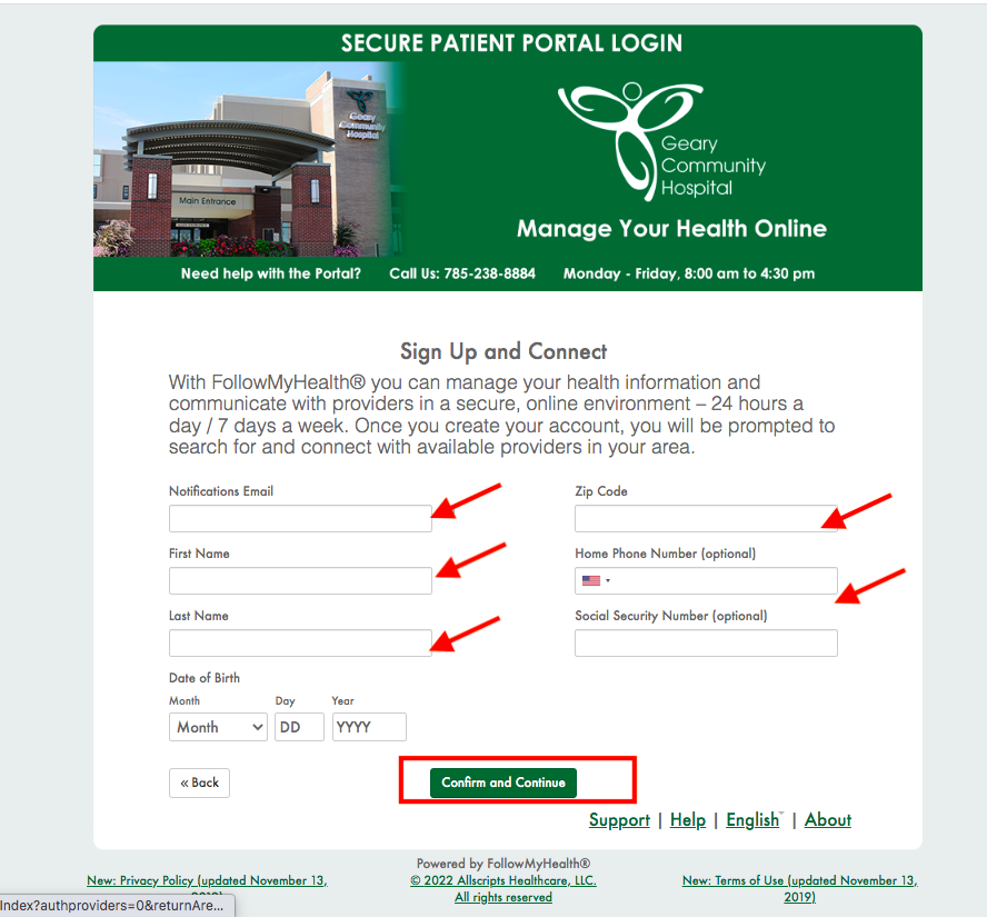 West Calcasieu Cameron Hospital Patient Portal