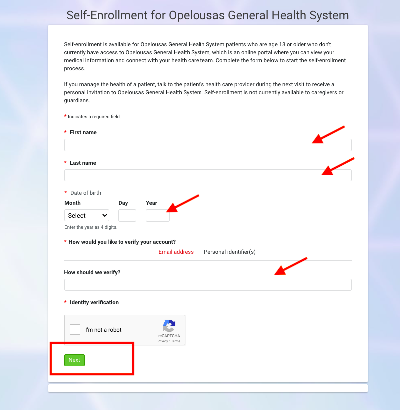 Opelousas General Health System Patient Portal