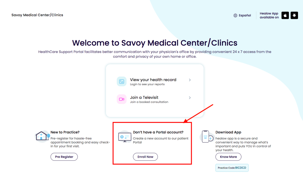 Savoy Medical Center Patient Portal 