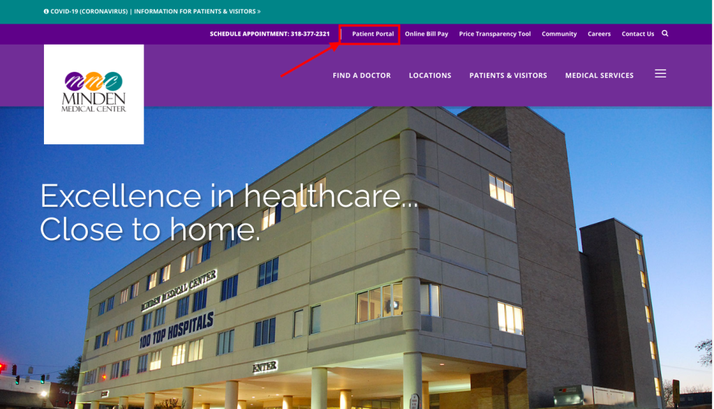 Minden Medical Center Patient Portal