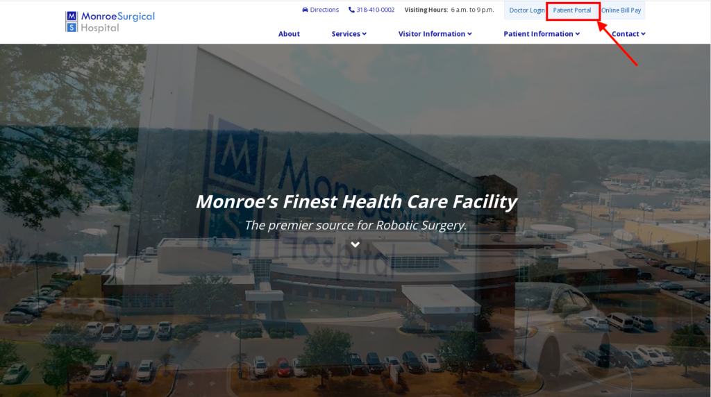 Monroe Surgical Hospital Patient Portal 