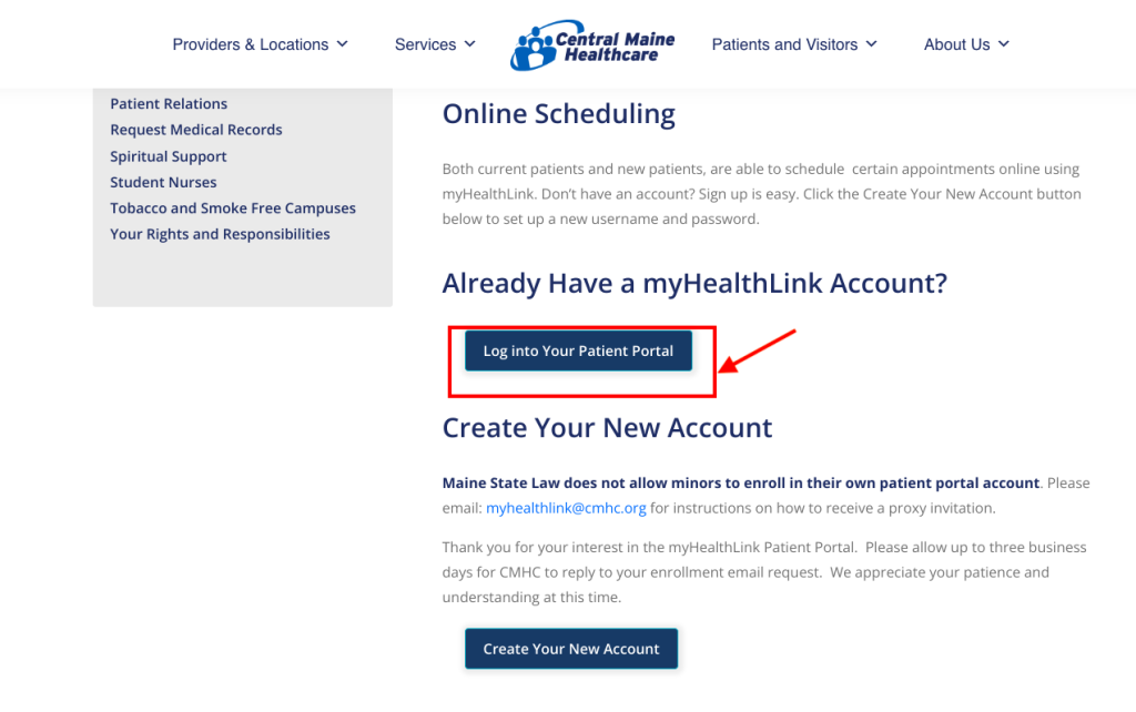 Central Maine Medical Center Patient Portal