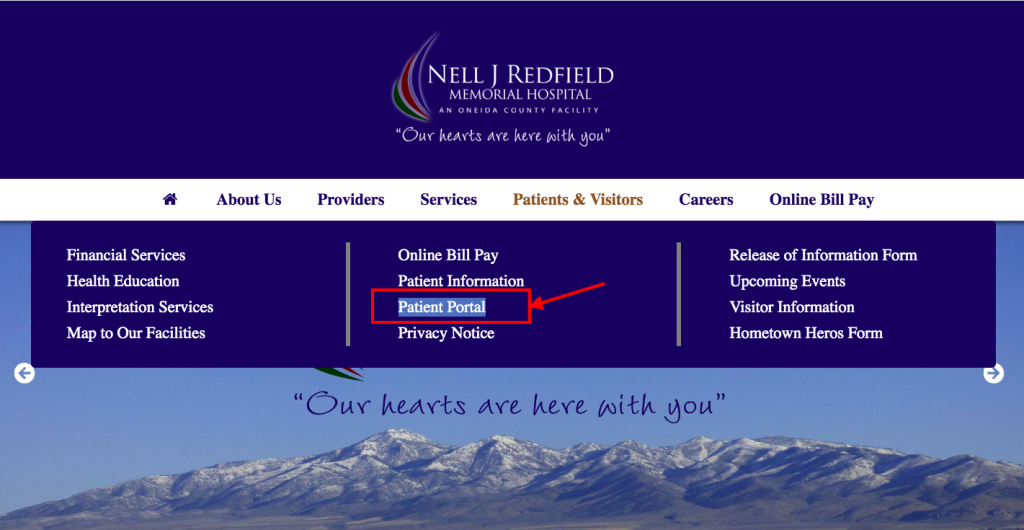 Nell J Redfield Memorial Hospital Patient Portal