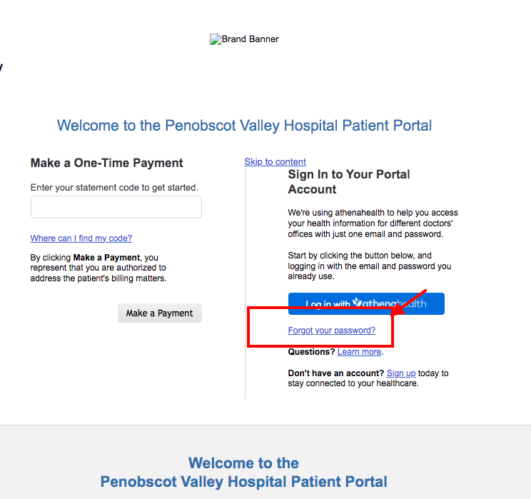 Penobscot Valley Hospital Patient Portal