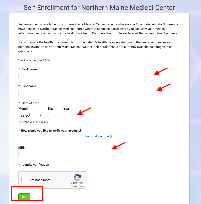 Northern Maine Medical Center Patient Portal