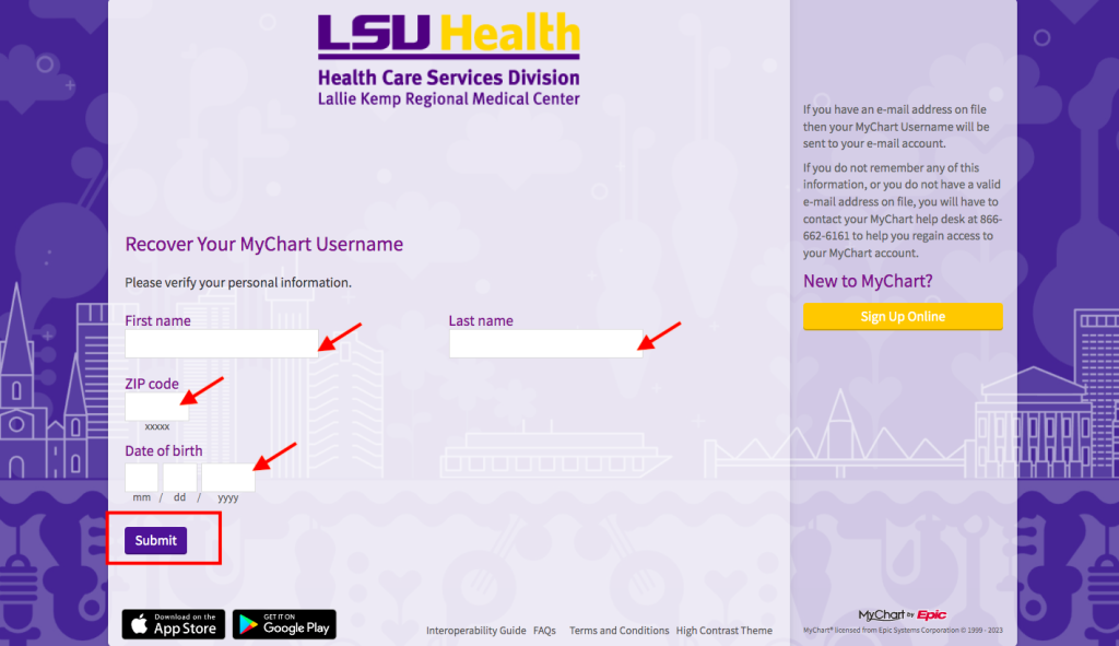 Lallie Kemp Medical Center Patient Portal