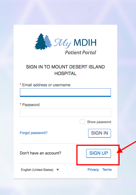 Mount Desert Island Hospital Patient Portal