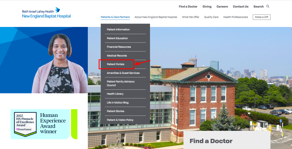 New England Baptist Hospital Patient Portal