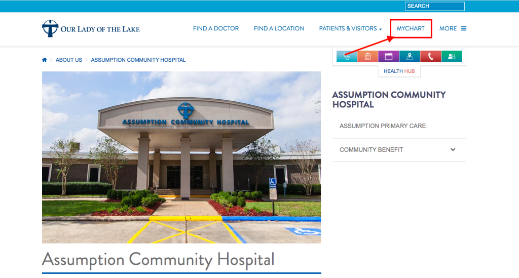 Assumption Community Hospital Patient Portal 