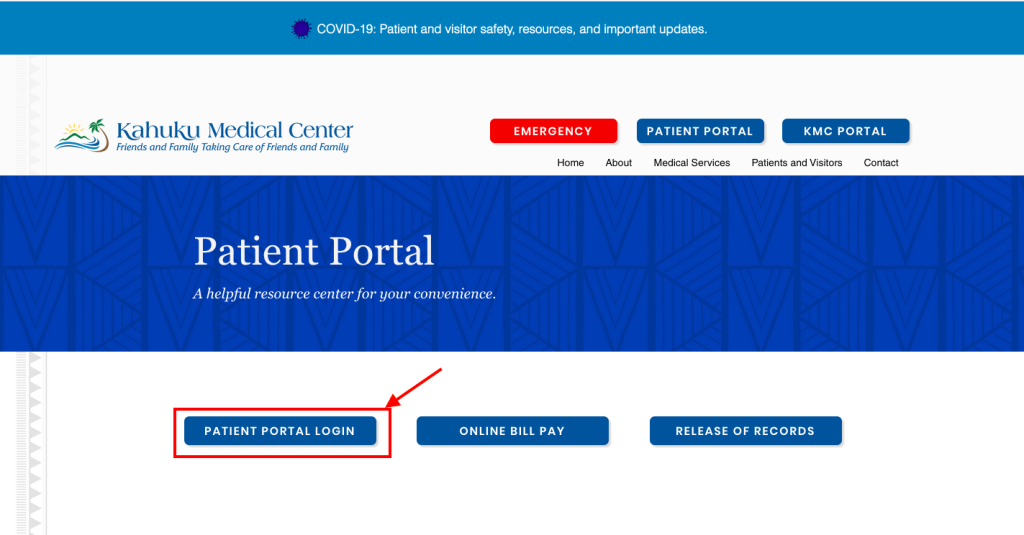 Kahuku Medical Center Patient Portal