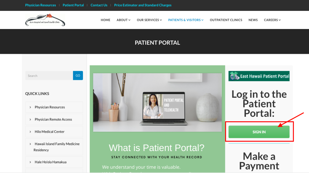 Kau Hospital Patient Portal