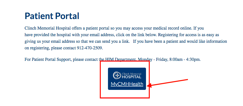 Clinch Memorial Hospital Patient Portal