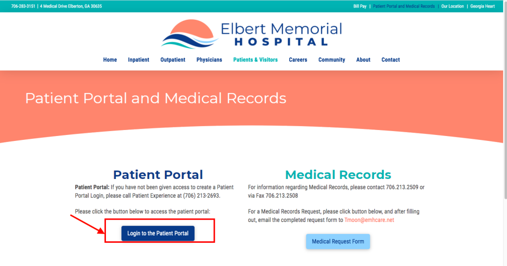 Elbert Memorial Hospital Patient Portal