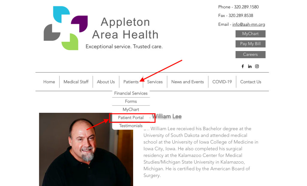 Appleton Area Health Patient Portal