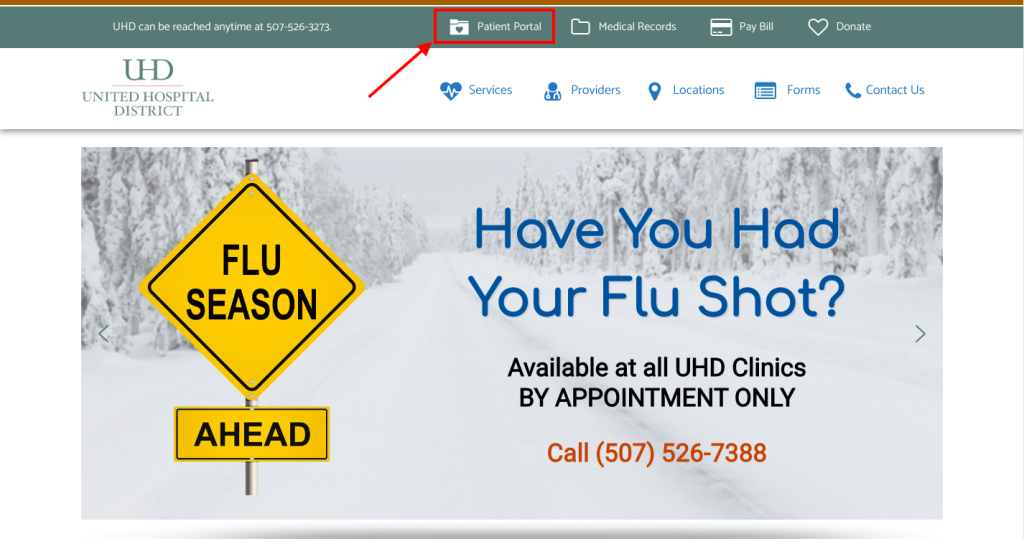 United Hospital District Patient Portal