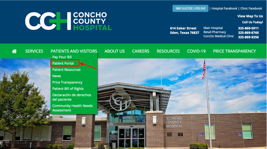 Concho County Hospital Patient Portal