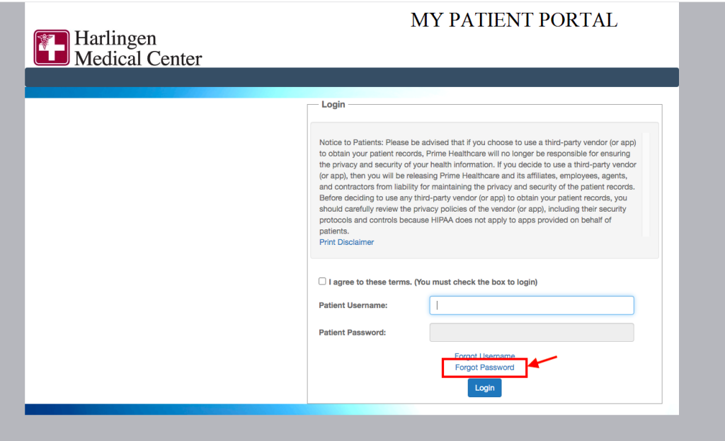 Harlingen Medical Center Patient Portal 