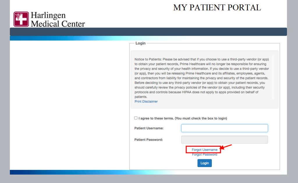 Harlingen Medical Center Patient Portal 