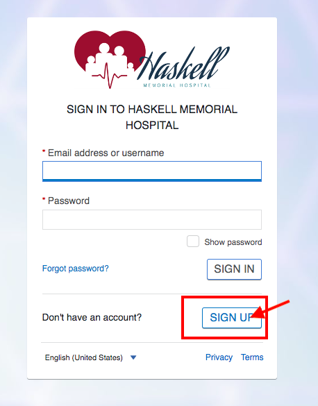 Haskell Memorial Hospital Patient Portal