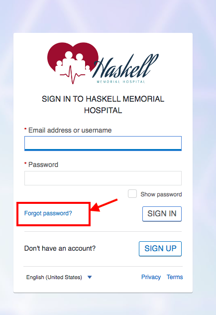 Haskell Memorial Hospital Patient Portal