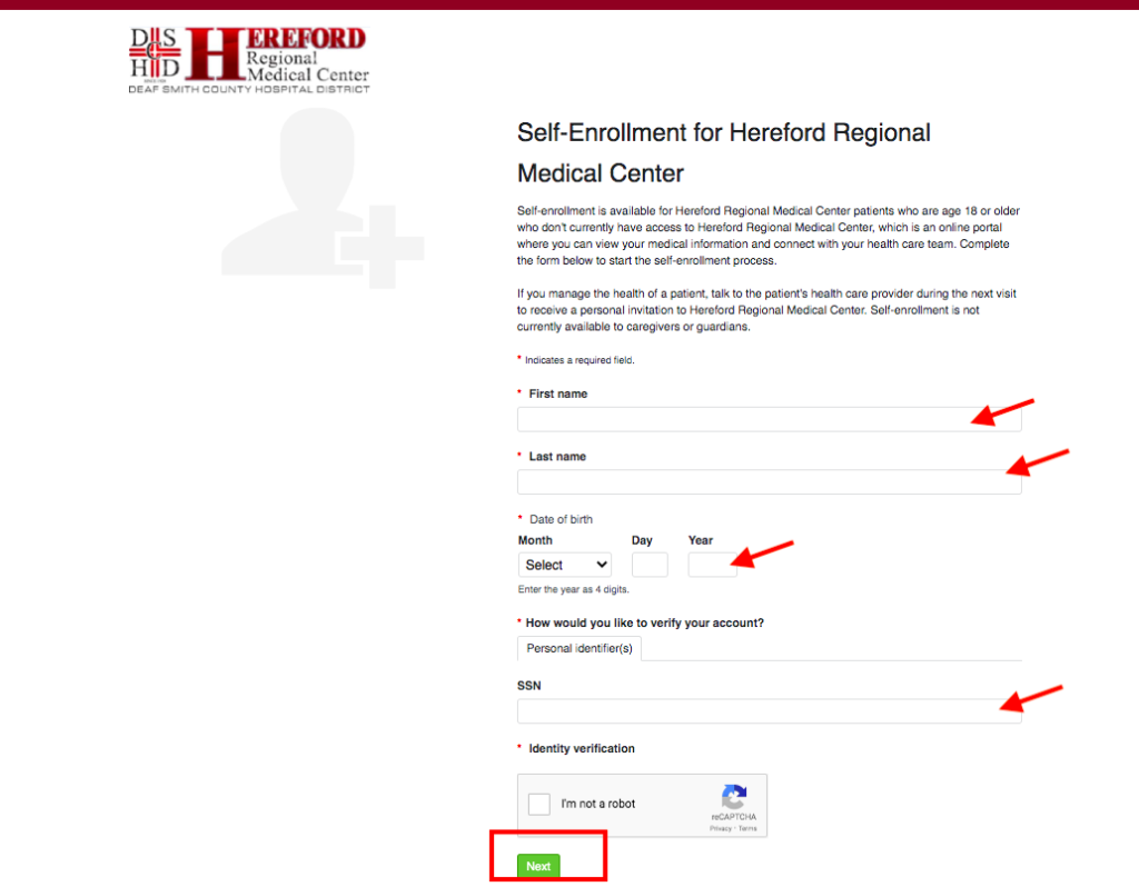 Hereford Regional Medical Center Patient Portal