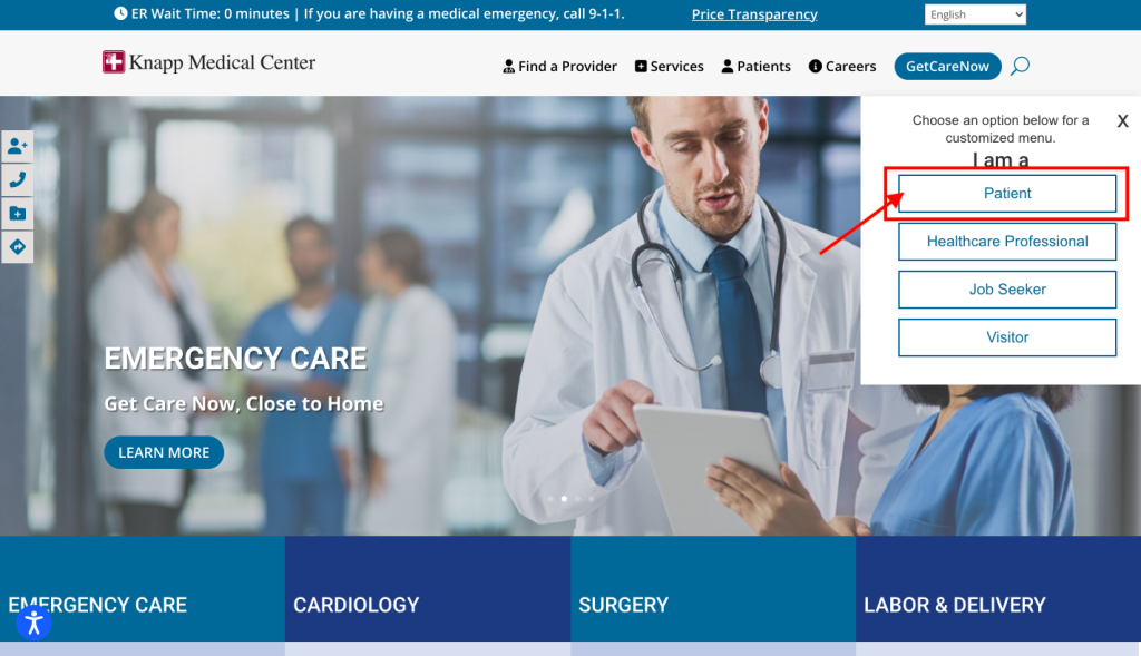 Knapp Medical Center Patient Portal