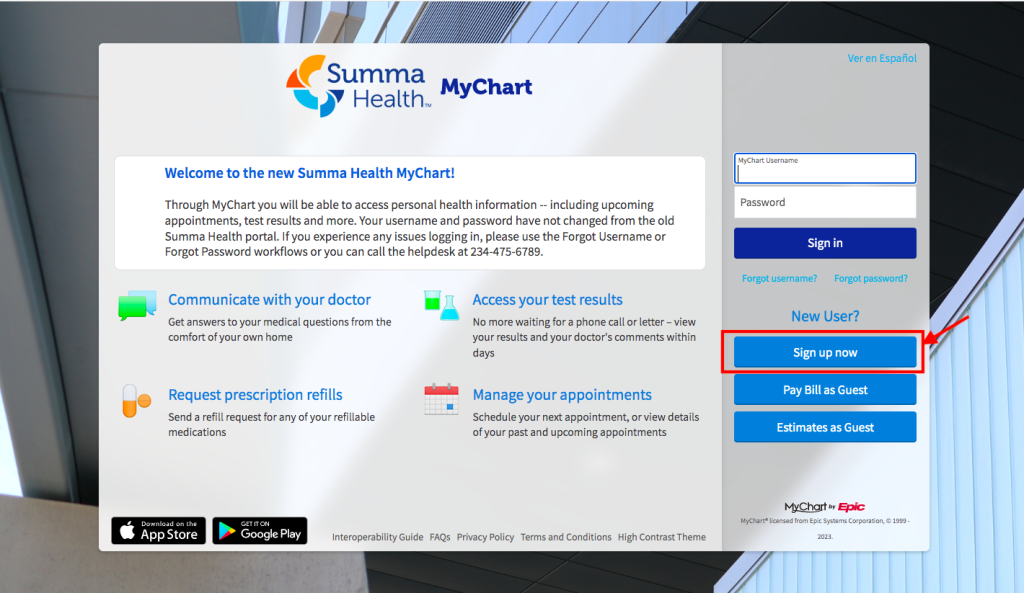Summa Health System Patient Portal