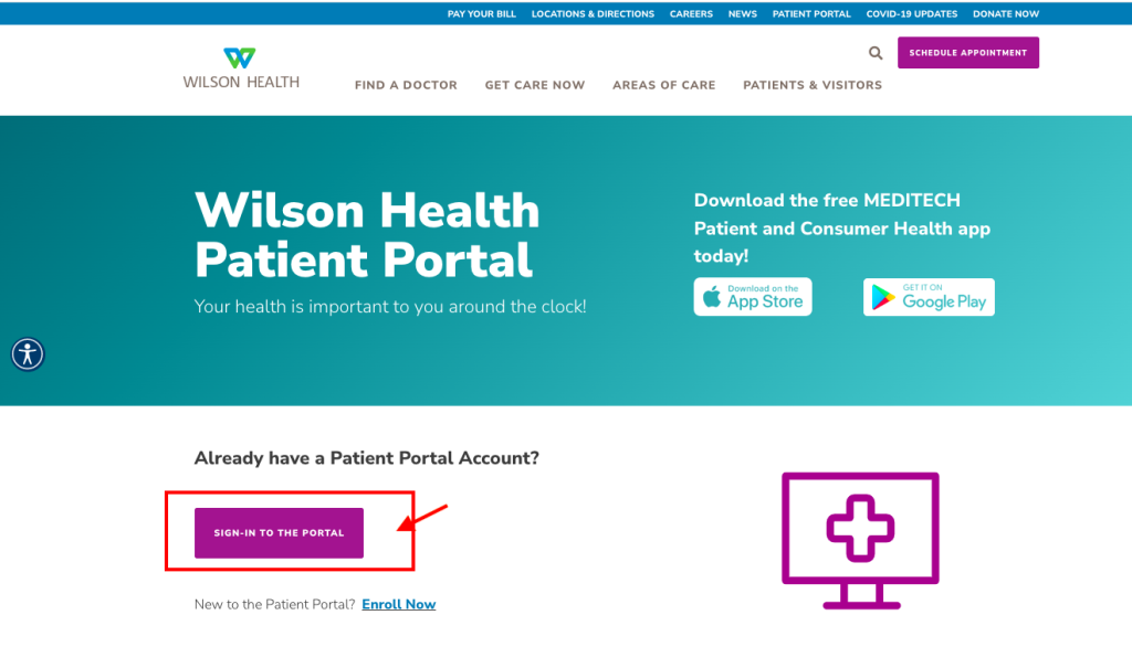 Wilson Memorial Hospital Patient Portal