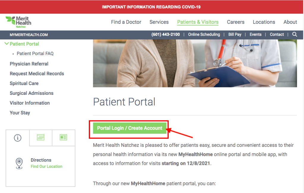 Merit Health Natchez Patient Portal